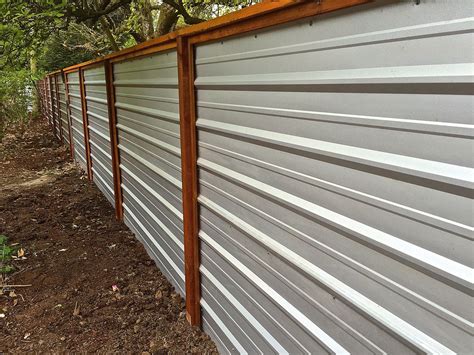 how to make metal fence enclosures|corrugated metal fence.